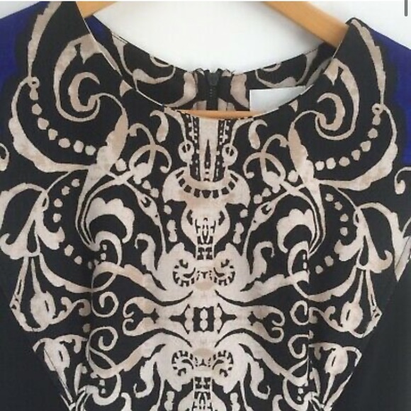 Donna Morgan/A Pea In The Pod Damask Sheath Dress - Picture 3 of 6